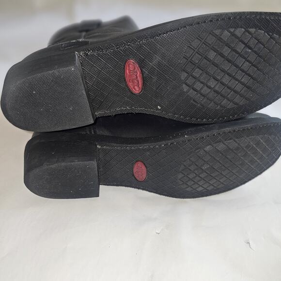 Dingo Boots 12D Rev Up Zipper Up Square Toe Biker Motorcycle DI19090 - Picture 10 of 15